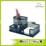 Multifunction Metal Mesh Pen Holder Storage Desktop Small Items School Office Supplies Desk Organizer thumbnail-1