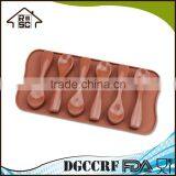 6 Cavities Spoon Shape Silicone Chocolate Mold Cupcake Decorating Tool thumbnail-4