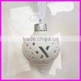 Wholesale Price Ceramic Gifts With Hollow LED Design Christmas Decoration thumbnail-3