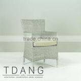 Pasadena Wicker Chair (Grey) - Dining Wicker Furniture Chair thumbnail-1