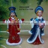 Christmas Beautiful Girl Carved Candle Deocration thumbnail-4