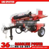 CE approved 13HP Honda GX390 and 13.5hp B & S I/C engine vertical and horizontal hydraulic 36ton smart log splitter
