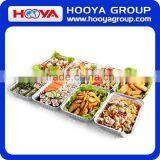 5pcs Square Disposable Aluminum Foil Pans Aluminium Foil Food Contatiner Trays Aluminum Foil Plates for Fast Food