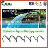 Pool Fountain Spa Stainless Pool Lion Head Colorful Stone Wall Waterfall Fountain thumbnail-5