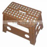 High Quality Plastic Folding Step Stool With Beautiful Painting thumbnail-5