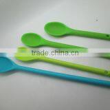 Food Grade Soft Silicone Feeding Spoons Set Unbreakable Flexible Silicone Baby Spoon thumbnail-1
