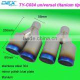 High Quality Auto Part Stainless Steel 304 Universal Exhaust Tip thumbnail-1
