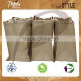 2017 Designer PP Laminated Jute Tote Bag With Web Handle Set of Three Bag thumbnail-1