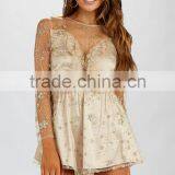 Shiny Glitter Party Playsuits Women Fashion Design Sexy Playsuit thumbnail-1