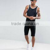 2017 Cheap New Design Custom Manufacture Black Color Gym Wear Comfortable 95% Cotton 5% Spandex Fashion Men's Tank Tops thumbnail-4
