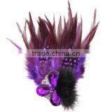 Men/women Diamond Brooch Night Bright Feathers Brooch MC Bride Wedding Brooches thumbnail-2