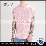 MGOO Hot Design Fashion Tie Dye T Shirts Mens Batwing Sleeve Curved Hems Pocket T Shirt thumbnail-1