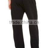 OEM Black Plain 100% Cotton Fleece Mens Sweatpants Grey Blank Loose Fit Sweatpants With Elastic Waistband thumbnail-3