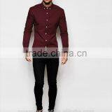 2016 Men's New Arrival Latest Formal Plain Shirts thumbnail-4