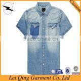 Personality Style Name Brand Denim Shirts thumbnail-4
