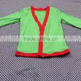 Knitting Cotton Green Color Girls Stylish Overall Fashion Smock-Frock Children Outer Garment thumbnail-3