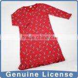 Women V Collar Dress Pajama thumbnail-1