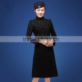Custom New Arrival Hot Elegant Nice Design Long Style Stewardess Uniform Wholesale thumbnail-1