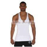 Wholesale White Blank Tank Top Mens Gym Wear Can Print Own Logo thumbnail-1