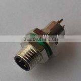 M8 Male Panel Solder Type Rear Mounting Waterproof Connector