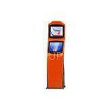 Dual Screen Information Inquiry Standing and Metal Keypad / Keyboard Self Service Kiosks