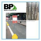 square sign post for traffic sign installation