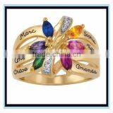 Plated Gold Alloy Material Wedding Rings XP-PR-835 thumbnail-4