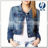 Fashion casual China brand ladies jeans jacket