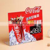 Factory Manufacture Customized Plastic Pvc Stand up Advertising Price Tag/PVC Billboard Recommended Card thumbnail-1