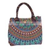 Indian Handbags Women Shoulder Bag Boho Mandala Tote Bag Handmade Shopping Bag