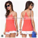 T-WV507 Two Layered Chiffon China Wholesale Clothing Summer Camisole Ladies thumbnail-1