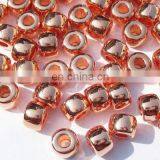 Metallic Plated Acrylic Beads, Copper Coated, Size 4x6mm thumbnail-1