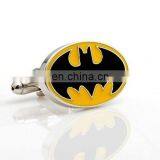 China factory OEM cheap priceNovelty , classic , batman cufflinks, silver batty cuff link, bespoke/custom make your own logo