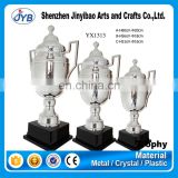 hot sale custom logo and color silver plated trophy cups