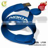 Custom Logo Silicone Wristband bracelet Usb Flash Drive Wristband Usb Flash Drive With Customized Logo