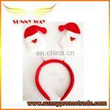 red non woven santa claus headband