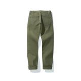 Custom-Made Cargo Pants for Men Green Selvedge Denim Baggy Jeans