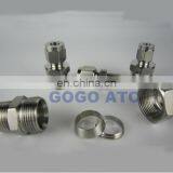 High Quality Quick Coupler ZG 3/8'' Male Thread, O.D 14 mm Hard Tube Stainless Steel Flexible Pipe Connectors thumbnail-5