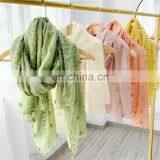 Классический шаль с цветочным джаккардом. Шелковые и льняные шарфы для шеи. Шаль - турецкий хижаб, двойное использование - шарф и плащ. Маленький шаль thumbnail-1