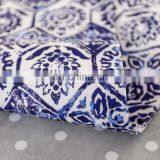 Blue Digital Printed Cotton Liner High Quality Table Runner for Party Home Family Decoration thumbnail-7