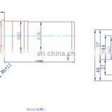 24V 48V Dual Shaft Motor High Torque Low RPM Brushless DC Worm Gear Motor for Cultivator E210M thumbnail-3