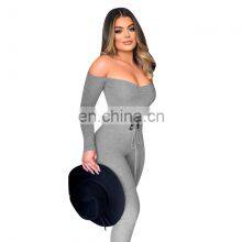 Wholesale Custom Women's Jumpsuit Western Style Autumn and Winter Strapless Eyelet Straps Thread Rompers Pure Cotton thumbnail-4