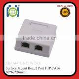 Good Price 2 Port CAT6 RJ45 8P8C Krone FTP Surface Mount Box Quality Choice