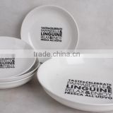 porcelain soup plate for italian noodles ceramic panda dinnerware set