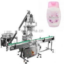 New Type Automatic Bottle Jars Custard Dispenser Powder Filling Capping Machine