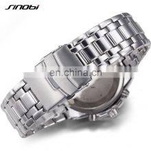 Sinobi Cool Chronograph Watch For Man Full Steel Band Wristwatch China Supplier Original Designer Reloj S9720G thumbnail-5