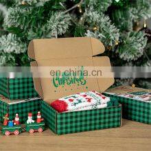China Supplier Packaging Custom Design LOGO Green Paper Box Corrugated Shipping Mailer Toy Christmas Gift Packaging Box thumbnail-2