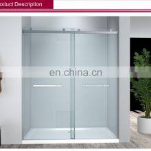 Customized Design Factory High Quality Cheap Bathroom Sliding Hardware Tempered Glass Door Shower Enclosure Manufacturers thumbnail-2