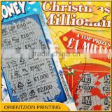 Quality Custom Vouchers, Custom Scratch Off Lottery Ticket, China Paper Printing Factory