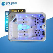 JOYEE Wholesale High Quality 4 People US Acrylic Hydro Bubble Massage Freestanding Bathing Outdoor Hot Tub Spa thumbnail-1